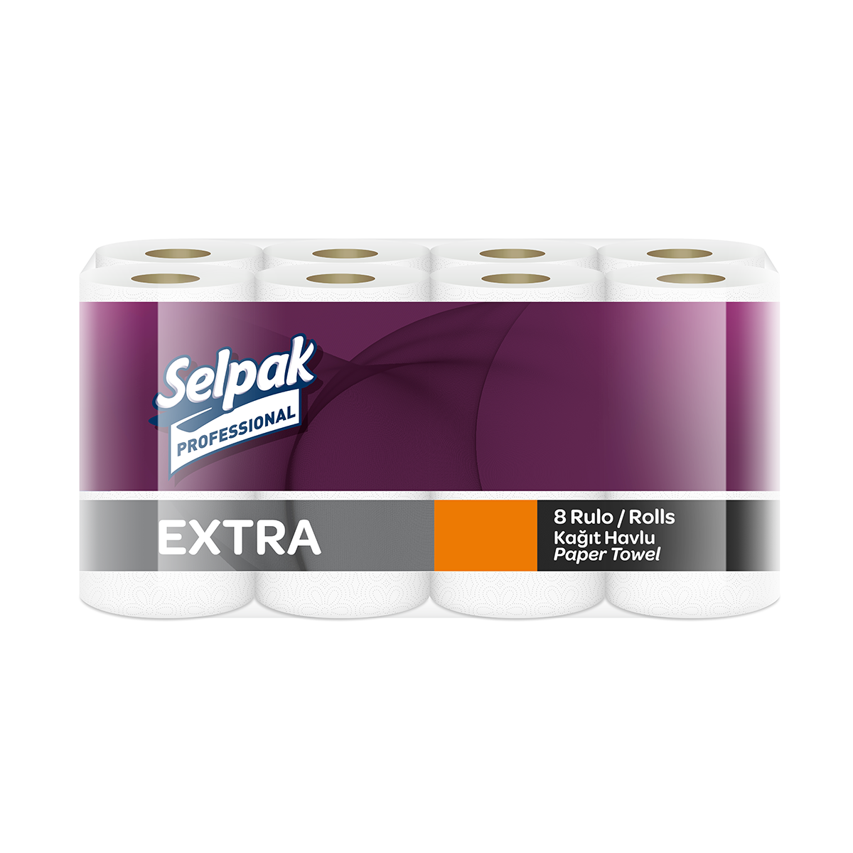 Полотенце бумажное Selpak Professional Extra 2 слоя, 11,25 м, 8 рулонов 32661120 Selpak