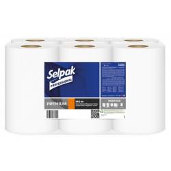 Selpak Professional Полотенце бумажное целлюлозное с центр. вытяжкой, 1 слой. 140м. 9 рул. 32760130 Selpak