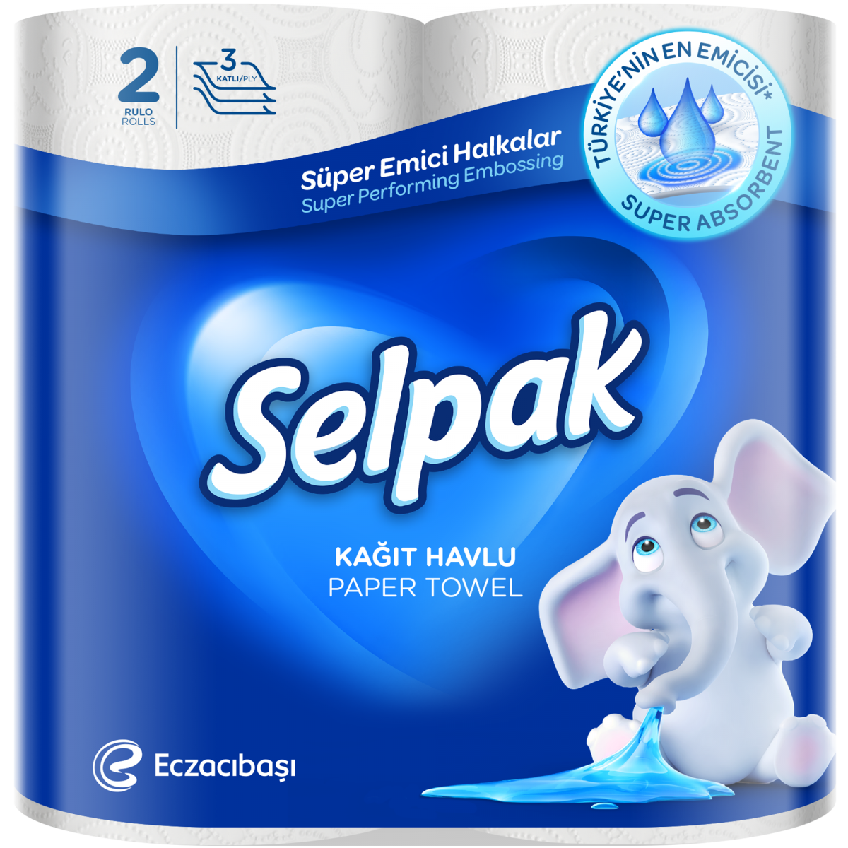 Полотенце кухонное SELPAK 2шт. 33160900 Selpak