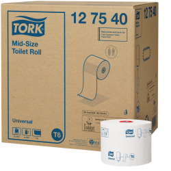 Туалетная бумага Tork Universal авто-шифт в рулонах 1 слой, 135м, 1 рулон (Т6) 33870600 Tork