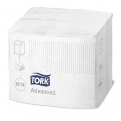 Серветки Tork Xpressnap® Fit для диспенсерів 2 шари, 720 аркушів, білі (N14) 33872140 Tork