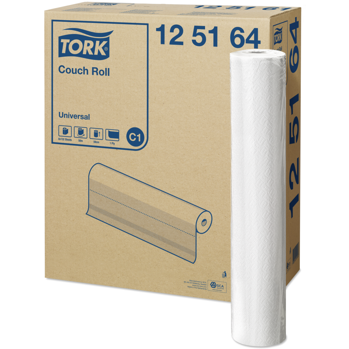 Бумажные медицинские простыни Tork Advanced 59 см, белые (C1) 33872200 Tork