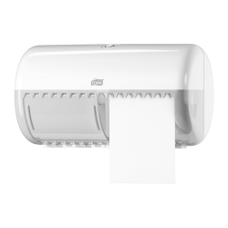 Диспенсер Tork для туалетной бумаги на 2 стандартный рулона, белый (Т4) 33873000 Tork