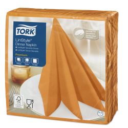 Салфетки для декора Tork LinStyle Premium оранжевые, 50 листов 33882210 Tork