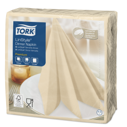 Серветки для декору Tork LinStyle Premium кремові, 50 аркушів 33882260 Tork