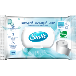 Вологий туалетний папір Smile "Fresh" 44 шт. 42100340 Smile