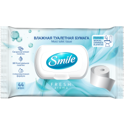 Вологий туалетний папір Smile "Fresh" 44 шт. 42100340 Smile