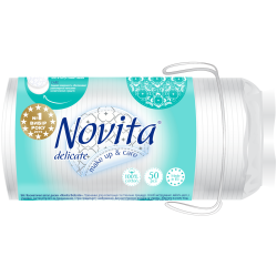 Диски ватные косметические NOVITA Delicate 50 шт 41102013 Novita