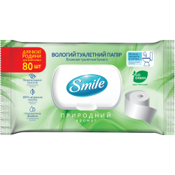 Влажная туалетная бумага Smile Family 80 шт. 42100500 Smile
