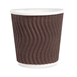 PRO Стакан бумажный Riple 110 мл, коричневый, 20 шт/уп 43114300 PRO service