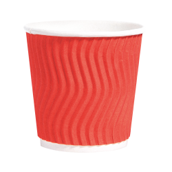 PRO Стакан паперовий Riple 110 мл, червоний, 20 шт/уп 43114600 PRO service