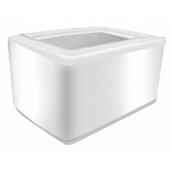 PRO service Пластиковий тримач паперових серветок з холдером для реклами (білий) 1 шт 57104200 PRO service