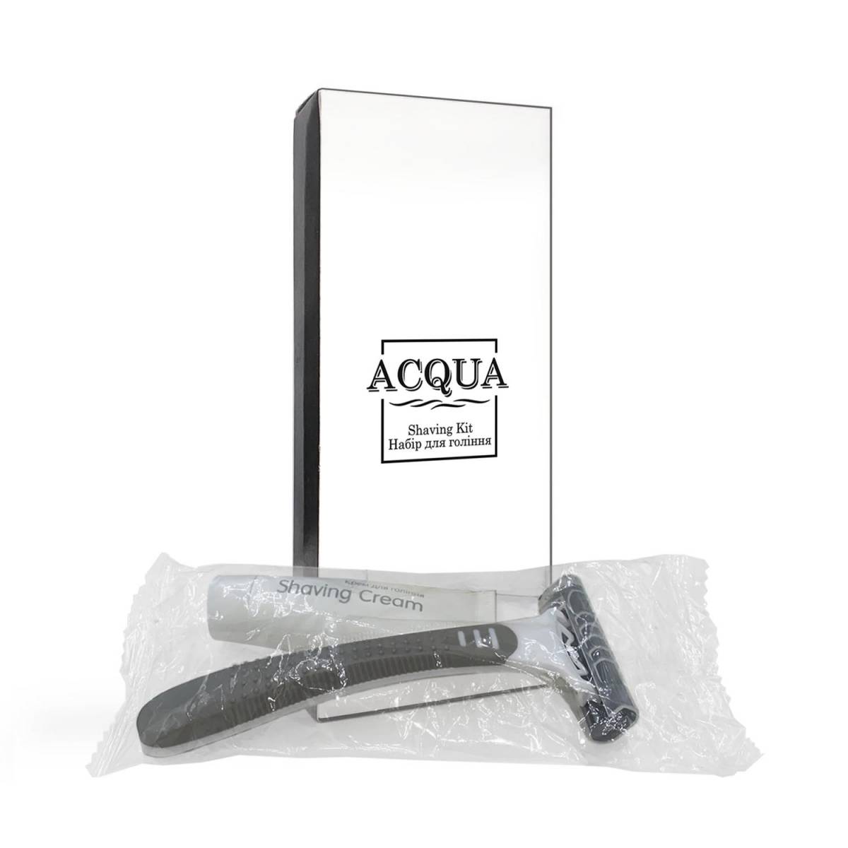 Набор для бритья ACQUA в картонной коробочке для гостиниц Q-SK2 HSG