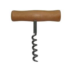 Штопор 9,5 см із нержавіючої сталі, з дерев'яною ручкою CS-95 HSG