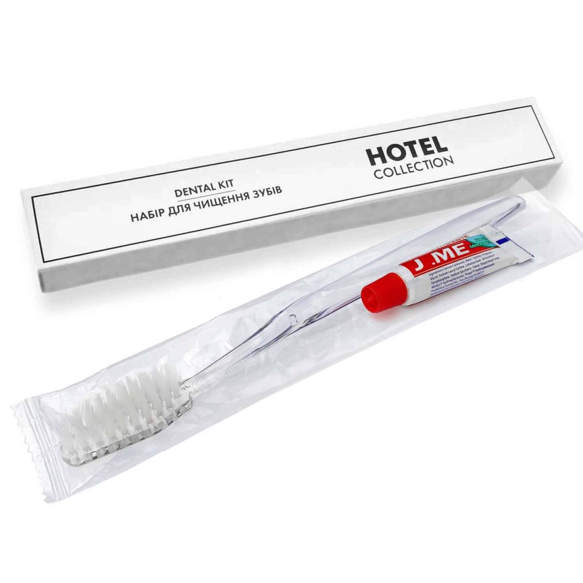 Зубной набор (щетка+паста 5 гр.) в п/е и картонной коробочке "HOTEL COLLECTION" HC-DK5 HSG