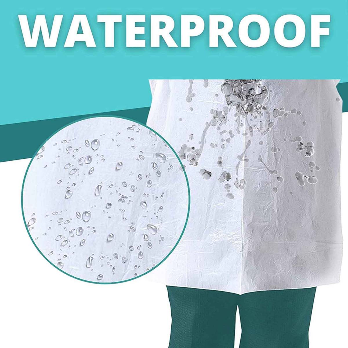 Фартук полиэтиленовый 20 мкм, белий (200 шт/уп) APR1