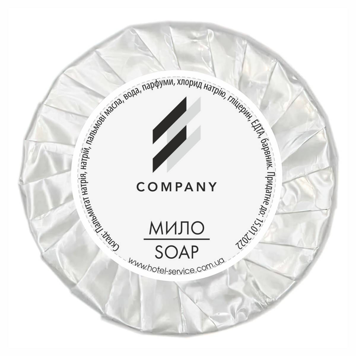 Мило готельне 20 гр з логотипом замовника LW-SO20 HSG