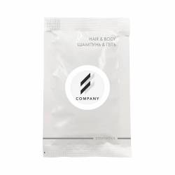 Шампунь&гель 2в1 MIX 10 мл с логотипом заказчика на круглой бумажной этикетке SACHET-R-HB10LP HSG Шампунь&гель 2в1 MIX 10 мл с логотипом заказчика на круглой бумажной этикетке SACHET-R-HB10LP HSG