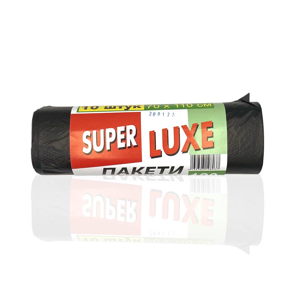 Пакети для сміття SuperLuxe 120л 10 шт чорні ТМ Такі Пакі