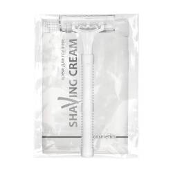 Набор для бритья в коробочке, с логотипом на круглом стикере LR-SK2/S HSG