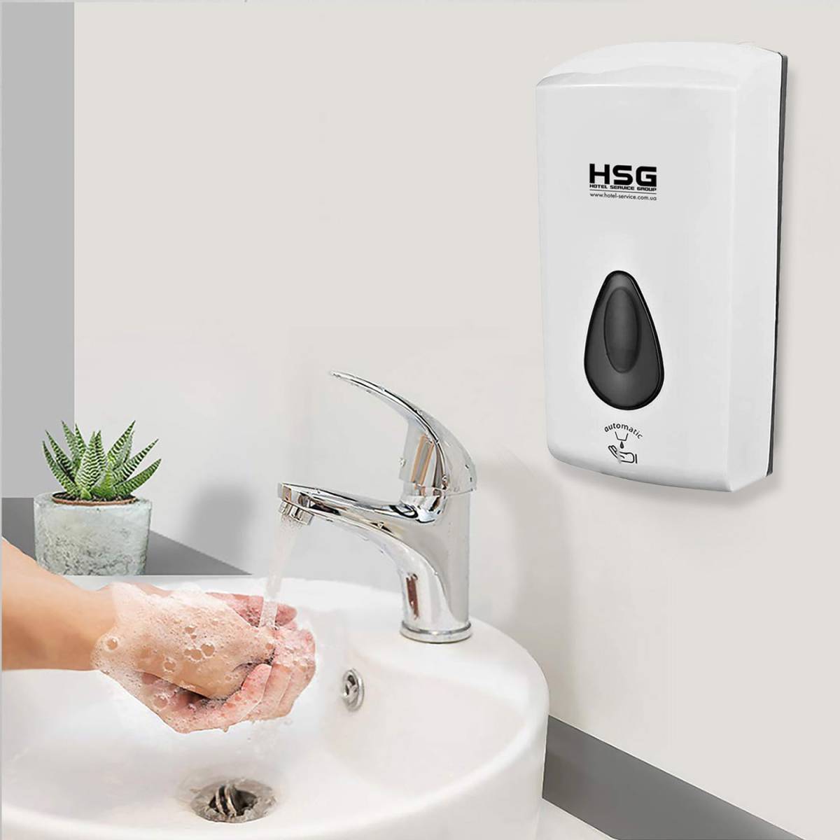 Дозатор мила та дезинфікуючого засобу, сенсорний 1л CD-5018A HSG