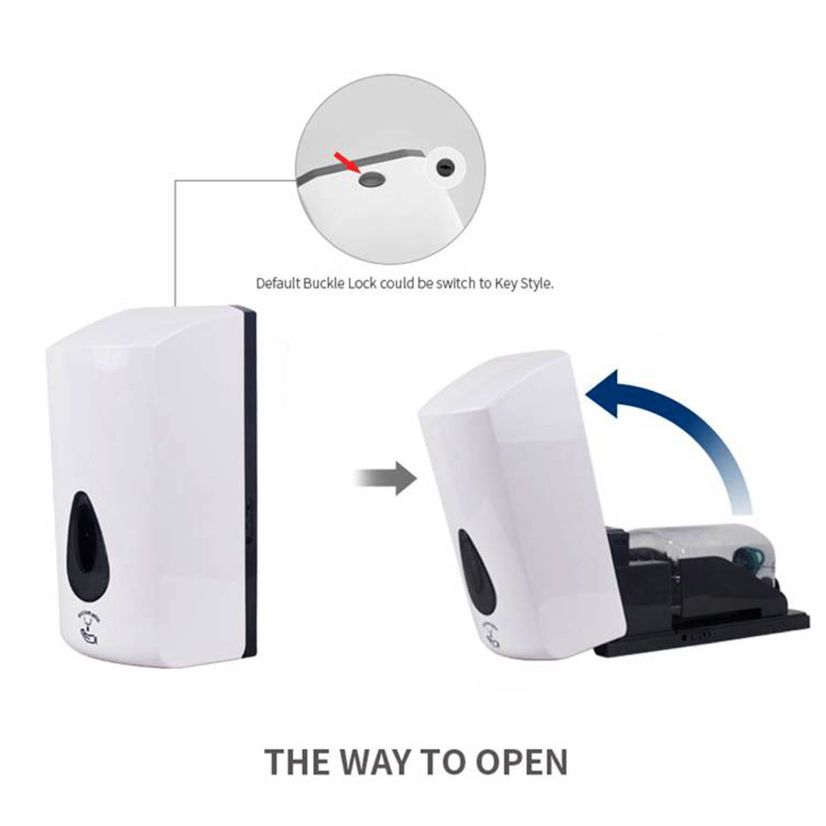 Дозатор мила та дезинфікуючого засобу, сенсорний 1л CD-5018A HSG