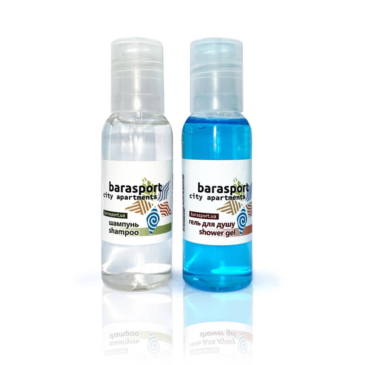 Шампунь 30 мл з логотипом на паперовій етикетці B-SH30LP HSG