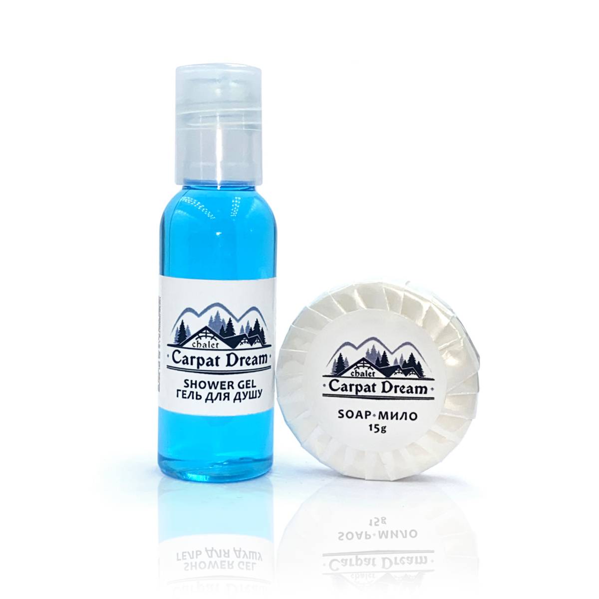 Гель для душа 30 мл с логотипом на бумажной этикетке B-SG30LP HSG