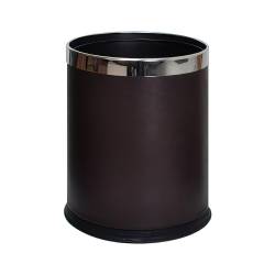 Кругла урна для сміття 10 л, обтягнута штучною шкірою RB-01 HSG