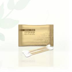 Набір косметичних бамбукових паличок High-End в паперовій упаковці Flow-Pack HEF-СP HSG