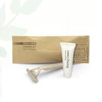 Набір для гоління High-End, бритва з пресованої соломи+крем 10мл в паперовій упаковці Flow-pack HEF-SK/S HSG Набір для гоління High-End, бритва з пресованої соломи+крем 10мл в паперовій упаковці Flow-pack HEF-SK/S HSG