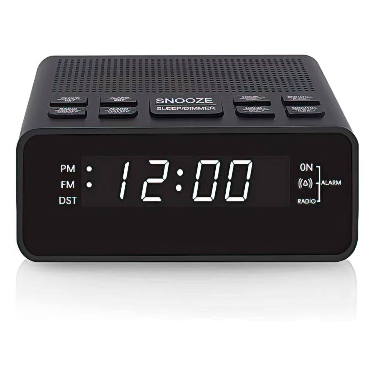 Настільний годинник з будильником, з AM/FM радіо, диммером BT509 BT509 HSG
