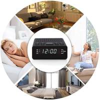 Настільний годинник з будильником, з AM/FM радіо, диммером BT509 BT509 HSG