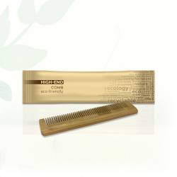 Расческа High-End деревянная, в бумажной упаковке Flow-pack HEF C12/W HSG