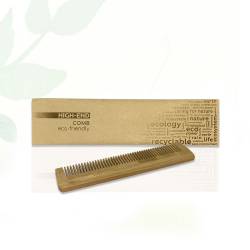 Расческа High-End деревянная, в бумажной упаковке Flow-pack HEF C12/W HSG 2