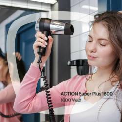 Фен Valera Action Super Plus 1600 Black настінний для готелів 542.06/038A Black Valera 2