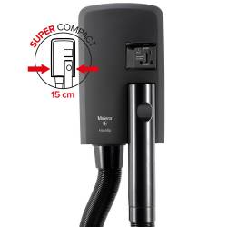 Фен Valera Hotello Shaver MATT-BLACK настінний для готелів зі шлангом і розеткою для електробритви 832.01/RT MATT-BLACK Valera 2