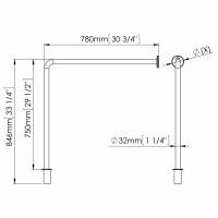 Поручень для инвалидов Г-образный MEDIEPOXY (BS0010) BS0010 Mediclinics Поручень для инвалидов Г-образный MEDIEPOXY (BS0010) BS0010 Mediclinics