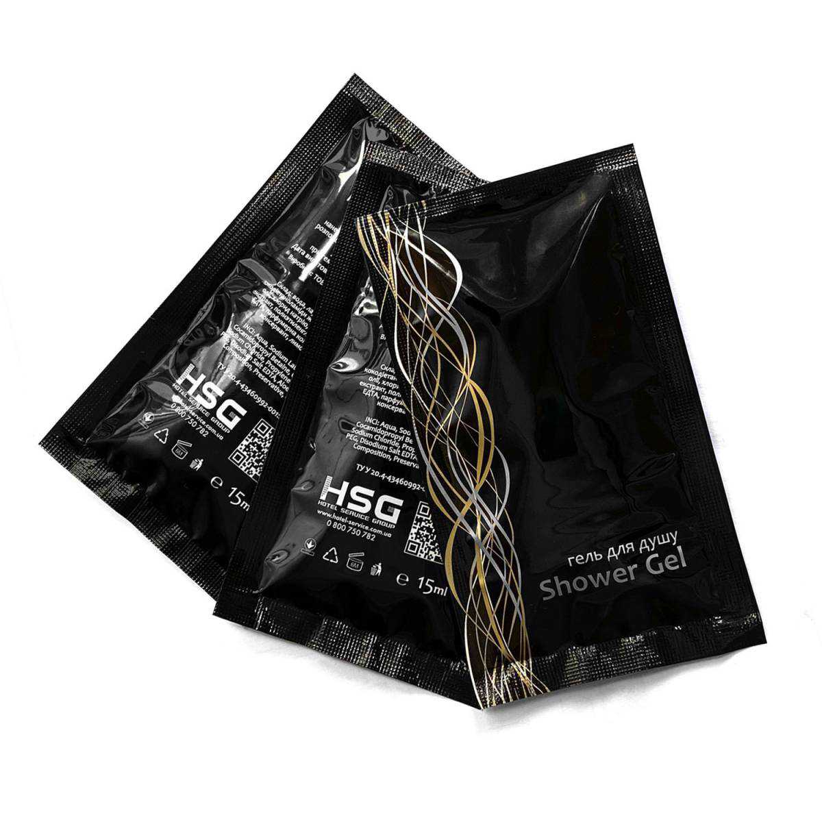 Гель для душу 15 мл одноразовий для готелів SG15-B HSG