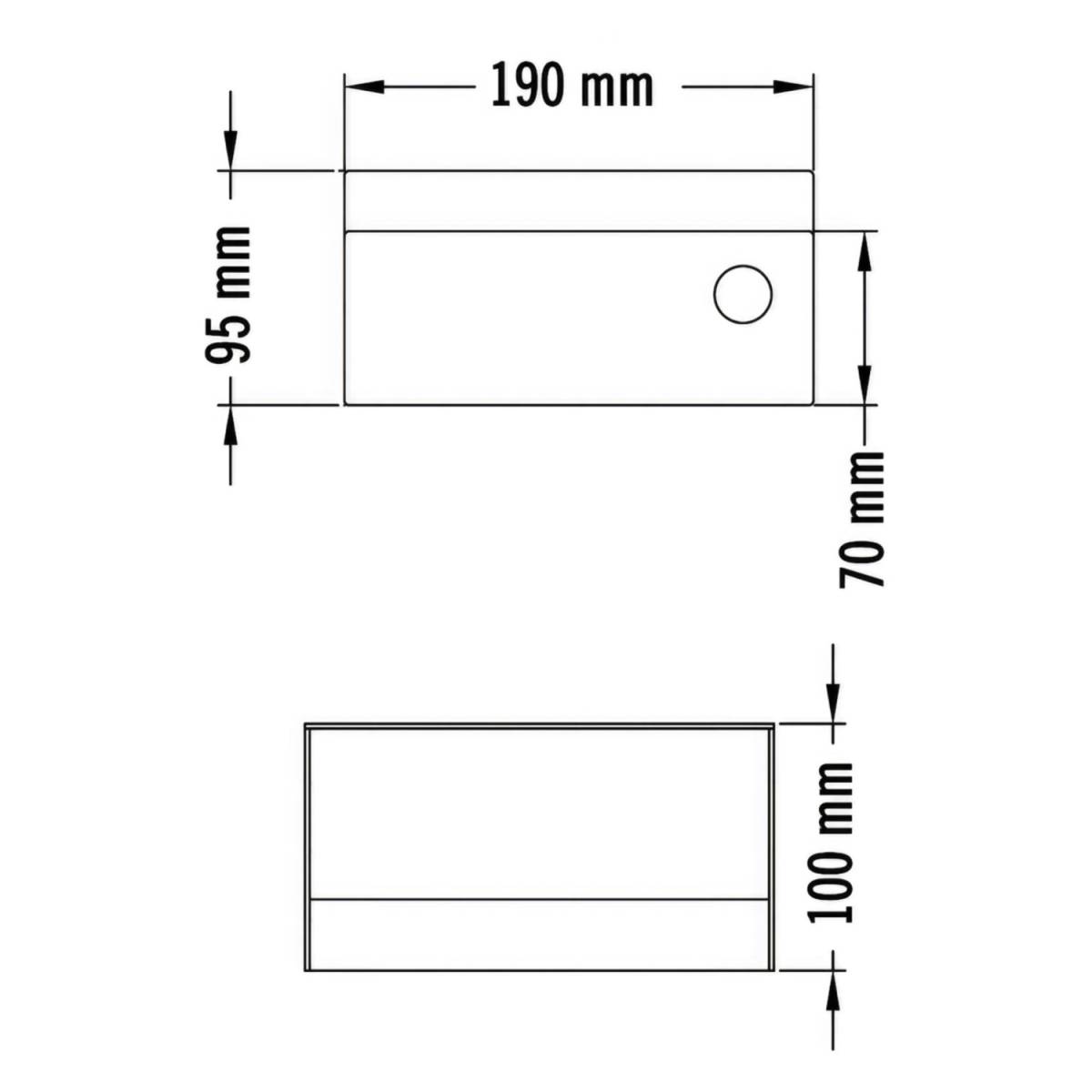 Попільничка настінна Mediclinics PP0104CS PP0104CS Mediclinics