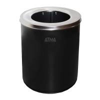 Урна для сміття 11л R-LINE з кришкою та тримачем мішка (M 811Black) M811Black Атма