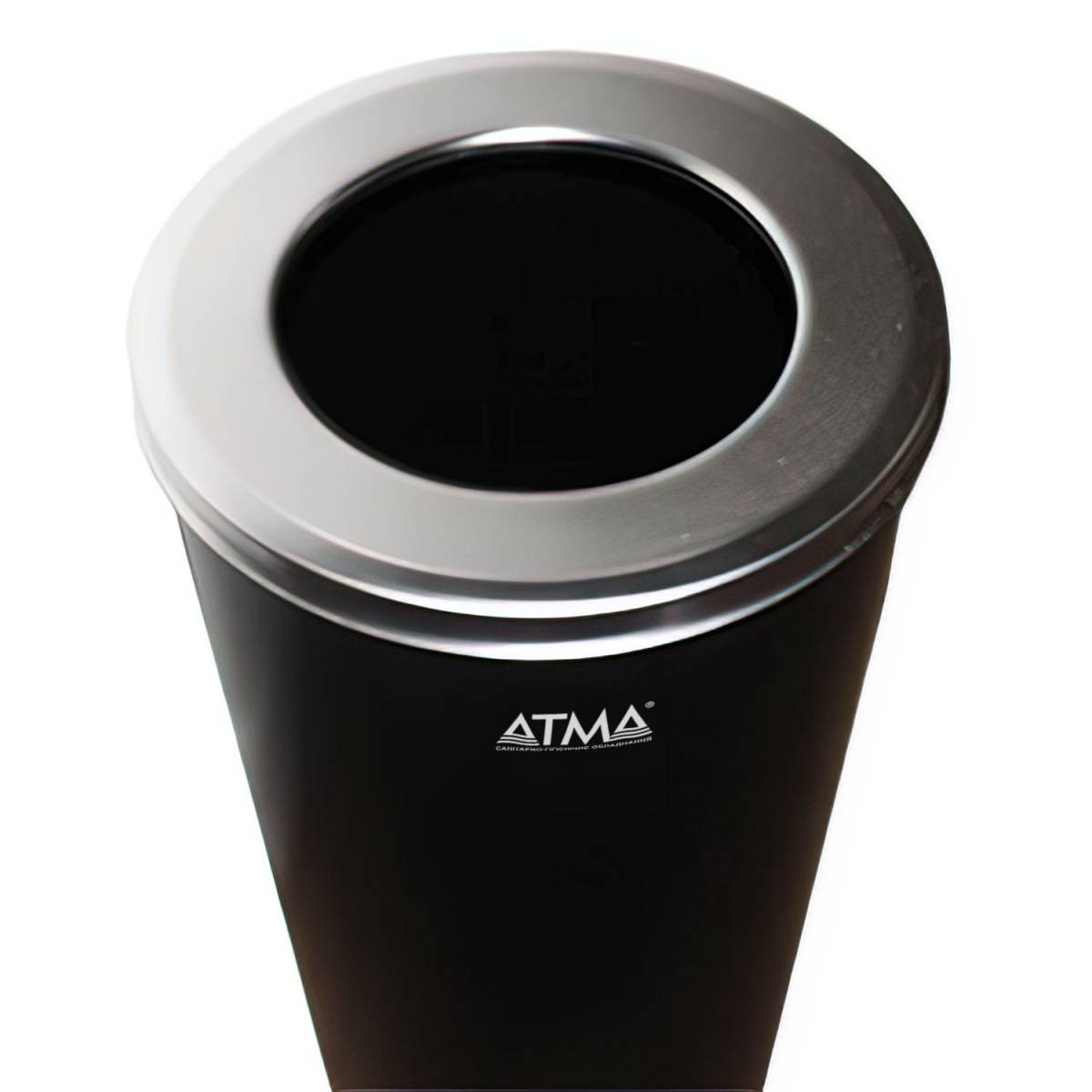 Урна для сміття 25л R-LINE з кришкою та тримачем мішка (M 825Black) M825Black Атма