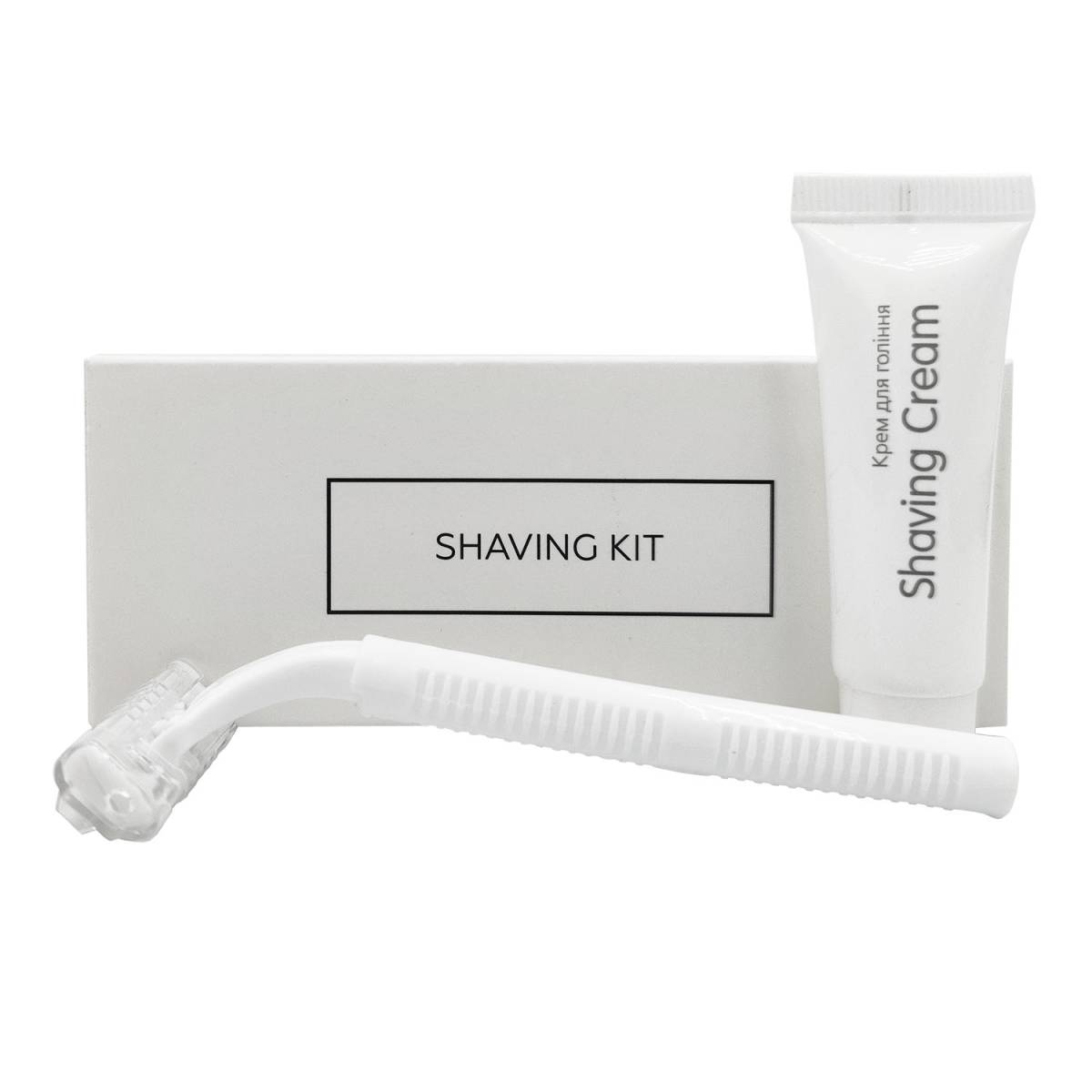 Набор для бритья в картонной коробочке с кремом для бритья в тубе C-SK2/T HSG