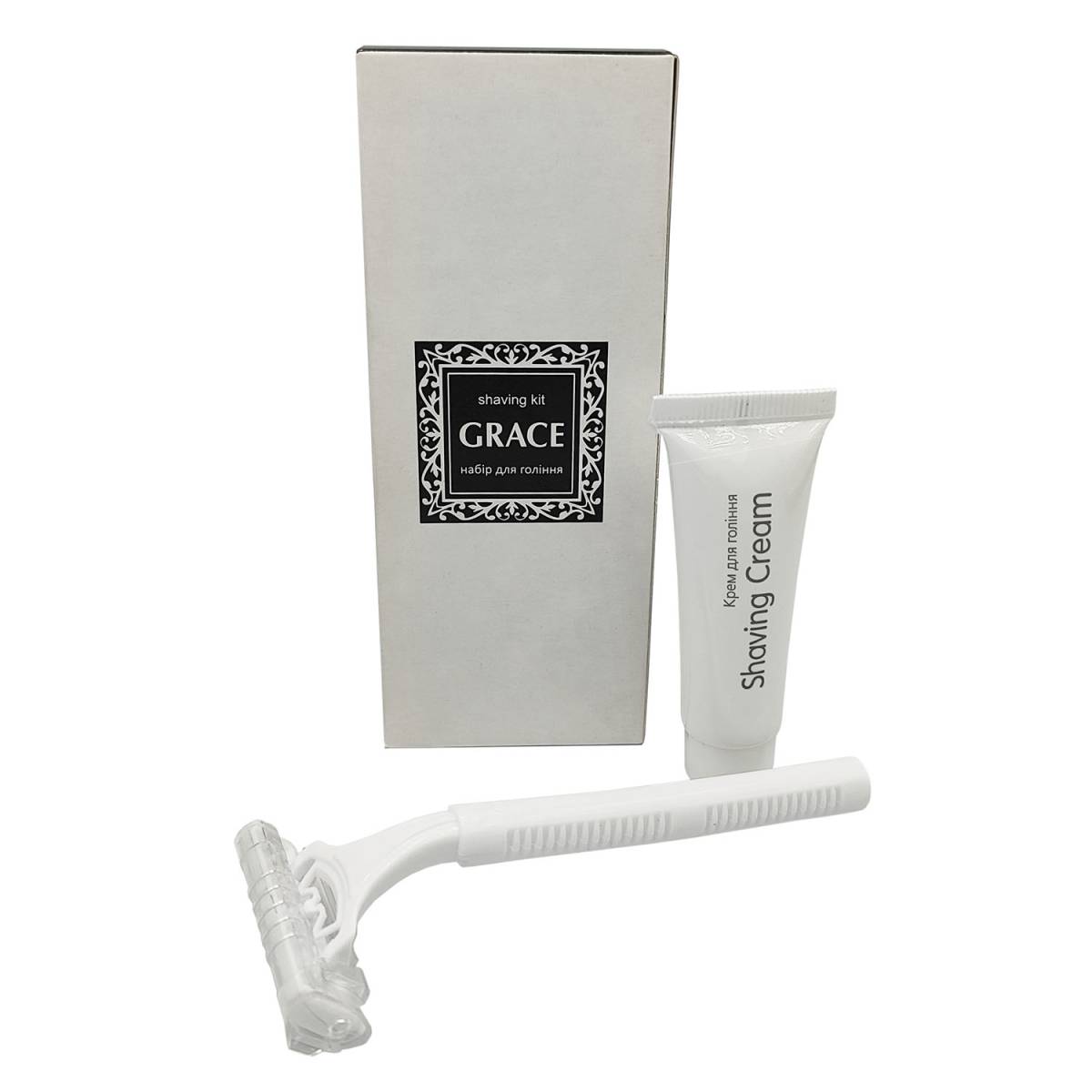 Набір для гоління GRACE в картонній коробочці для готелів G-SK2/T HSG