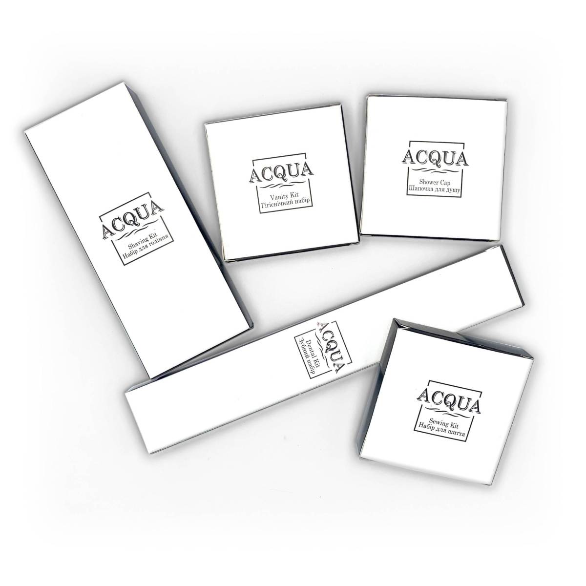 Набір для гоління ACQUA ECO, біорозкладна бритва та крем для гоління 10 мл Q-SK2/T Eco HSG