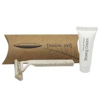 Набір для гоління Botanika, біорозкладна бритва та крем 10 мл BK-SK2/T Eco HSG