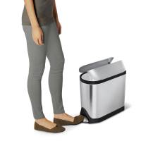 Ведро с педалью 10л FPP BUTTERFLY (CW1899) CW1899 Simplehuman Ведро с педалью 10л FPP BUTTERFLY (CW1899) CW1899 Simplehuman