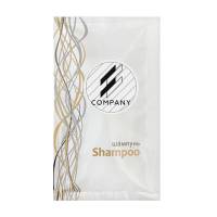 Шампунь 15 мл с логотипом заказчика на круглой бумажной этикетке SACHET-R-SH15LP HSG