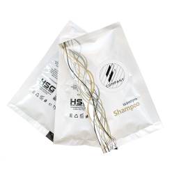 Шампунь 15 мл з логотипом замовника на круглій паперовій етикетці SACHET-R-SH15LP HSG 2