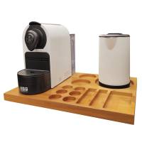 Набір гостинності - кавоварка, електрочайник, піднос дерев'яний N42+H1268+HS-201 White HSG Набір гостинності - кавоварка, електрочайник, піднос дерев'яний N42+H1268+HS-201 White HSG